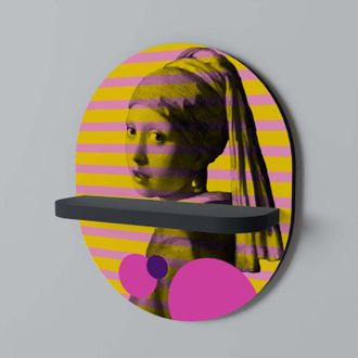 OEM Ella Con Una Perla Estante Ovalado Negro