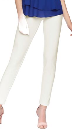 Frank Lyman Design Cigarette Leg Pull-On Pant In Vanilla