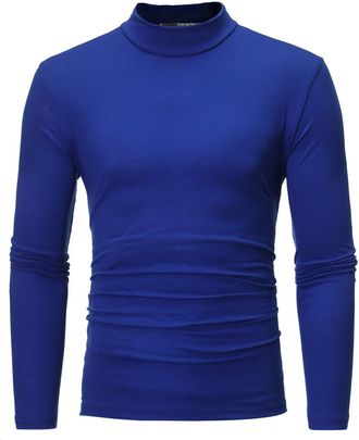 Generic Turtleneck Men Casual Long Sleeve Roll Neck Knitted School Jumper Crooped Dressy Full Sleeve Stretchy Winter Sweater Warm Pullover Mock Neck Tee Under