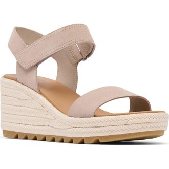 Sorel Cameron Wedge Espadrille Sandal in Crushed Clay/Gum at Nordstrom Rack, Size 12