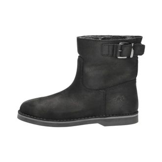 Aqa Aqa, Schoenen, Dames, Zwart, 36 EU, Leer, Enkellaarsjes Plat