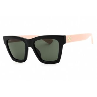 Gucci Ladies Black Rectangular Sunglasses GG1714S