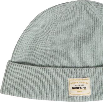 BONPOINT W05BACK00004K_012 Wool Beanie - Blue