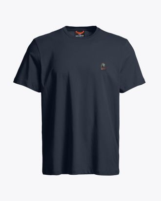 Parajumpers Mens T-Shirt in Dark Blue Cotton - Size X-Large