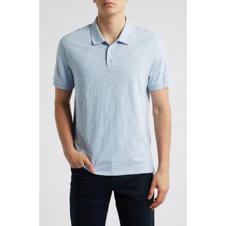 Vince Cotton Slub Jersey Polo in Glacier at Nordstrom Rack, Size Xx-Large