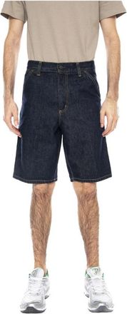 Carhartt Work in Progress Single Knee Short - Heren - Denim shorts - Blauw - W27 - Katoen - Korte Broeken
