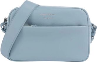 Emporio Armani Cross Body Bags, female, Blue, Size: ONE SIZE Leather Camera Case