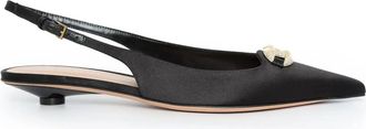 Valentino Womens Ballerina - Black viscose - Size EU 38