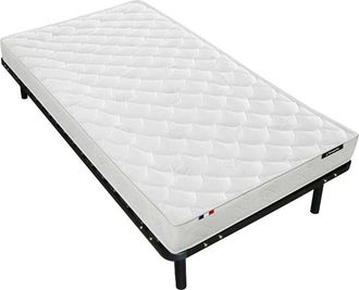 Vente-Unique PACK Colch&oacute;n de espuma ZEUS de YSM&Eacute;E + somier de l&aacute;minas - 90x190 cm