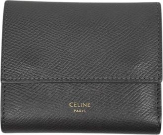 Celine Pre-owned Wallets, female, Gray, Size: ONE SIZE Pre-owned Wallet (tri-fold)