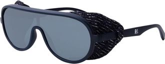 Emporio Armani Blauwe Hars Zonnebril
