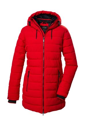 Killtec Steppmantel KILLTEC KOW 55 WMN QLTD PRK, Damen, Gr. 44, rot (dunkelrot), Obermaterial: 100% Polyester;Futter: 100% Polyester;F&uuml;llung: 100% Polyester, 