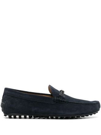 Tod's Gommino driving shoes - men - Rubber/Calf Suede/Calf Leather - 7 - Blue