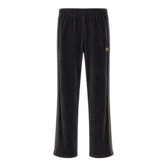adidas Firebird Velour Trainingsbroek - Heren - Sport - Zwart - Maat: S Katoen