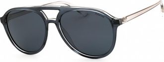 Polaroid Polarized Blue Pilot Unisex Sunglasses PLD 4162/S 009V/C3 56