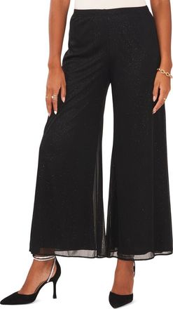 Chaus Mesh Palazzo Pants in Black at Nordstrom, Size X-Large