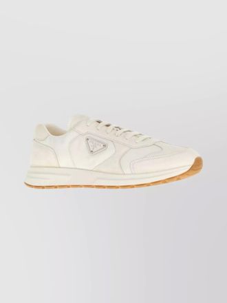 Prada re-nylon and suede low-top sneakers