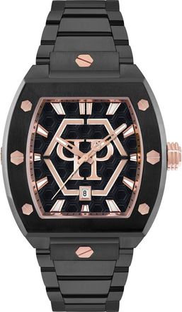 Philipp Plein The Hexagon Phantom Bracelet Watch, 44mm x 56.2mm in Ip Black at Nordstrom