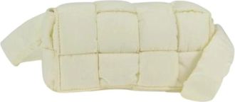 Bottega Veneta Pre-owned Nylon Schoudertas - Dames - Vintage Heuptassen - Wit - ONE Size - Nylon - Vintage