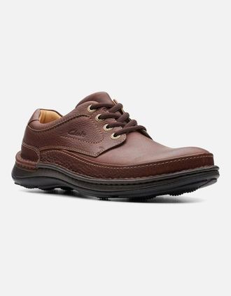 Clarks Mens Clarks Nature Three Mahogany leather - Brown - Size: 10/AAA/G