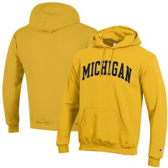 Champion Mens Champion Maize Michigan Wolverines Basic Arch Fleece Pullover Hoodie at Nordstrom, Size Xx-Large