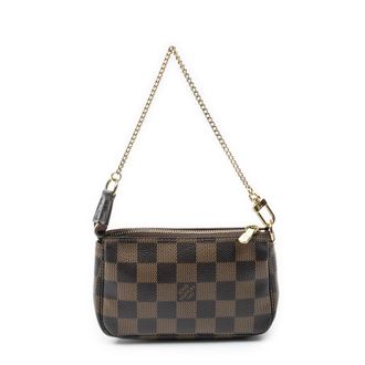 Louis Vuitton Pre-owned Womens Mini Pochette Accessoires Pouch - Brown - One Size