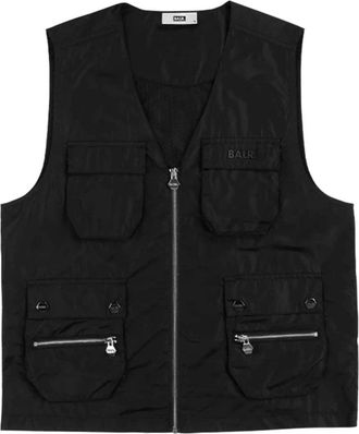 BALR. Mouwloos vest - Heren - Bodywarmers - Zwart - L - Polyester - Jassen