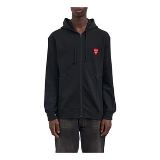 Comme Des Gar&ccedil;ons Zip-throughs - male - Comme des Gar&ccedil;ons Play - Zip-throughs - Black - XL - Sweatshirts & Hoodies