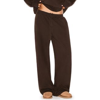 SKIMS Fleece Sweatpants in Espresso at Nordstrom, Size X-Large