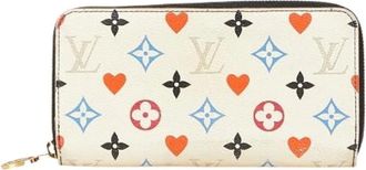 Louis Vuitton Pre-owned Wallets, female, White, Size: ONE SIZE Pre-owned Monogram Game On Zippy Wallet