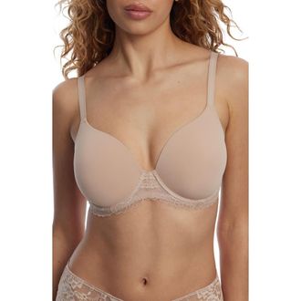 Skarlett Blue Minx Full Coverage Side Support T-Shirt Bra in Cashmere at Nordstrom, Size 30Dd