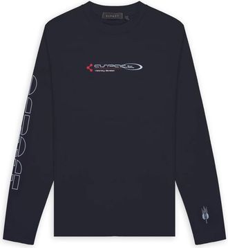 Aspact Vogayer LS Tee - Heren - Tops - Blauw - Maat: 2XL