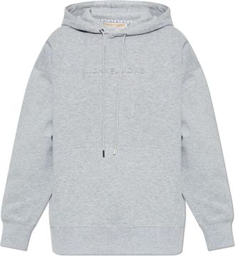 Michael Kors Logo Embossed Hoodie - Dames - Hoodies - Grijs - S - Katoen - Hoodies & sweatvesten