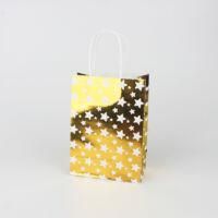 OEM Juego De 24 Bolsas De Regalo De Papel Kraft, 15 X 8 X 21 Cm, Con Lunares Dorados. - Crezuo
