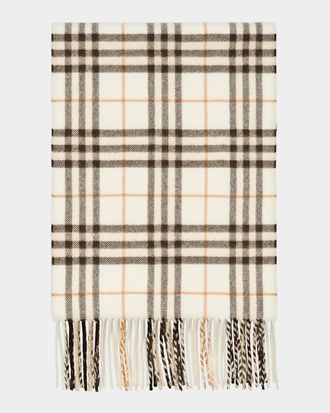 Burberry Sparkle Check Cashmere Scarf