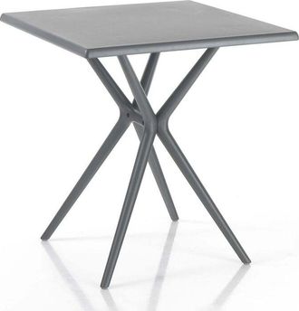 Oresteluchetta Mesa De Jard&iacute;n De Polipropileno Ligero Y Anti-uv 70x70cm Minot - Gris