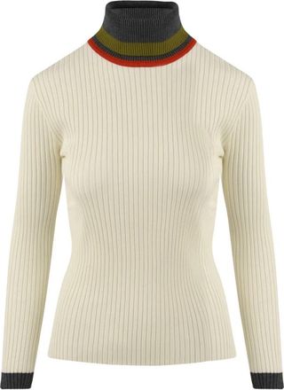 Beatrice .B Stijlvolle Coltrui voor Vrouwen - Dames - Coltruien - Wit - M - Truien & Vesten