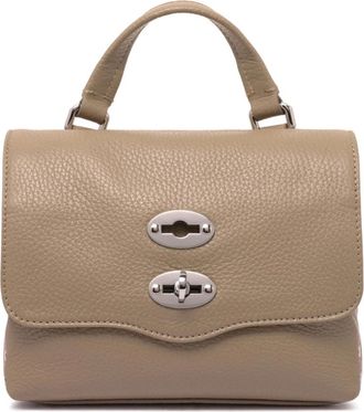 Zanellato Postina Baby Bag - Dames - Handtassen - Grijs - ONE Size - Leer - Tassen