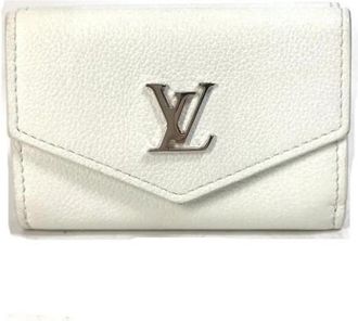 Louis Vuitton Pre-owned leren portemonnee - Dames - Vintage Accessoires - Wit - ONE Size - Leer - Vintage