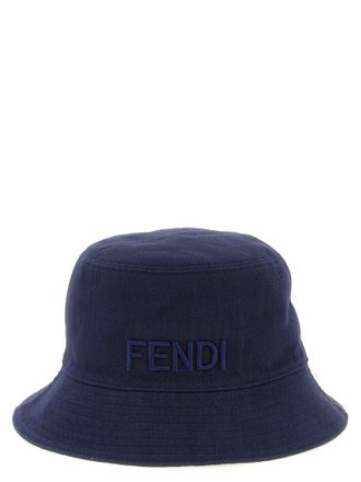 Fendi Cappello da pescatore reversibile in denim Fendi