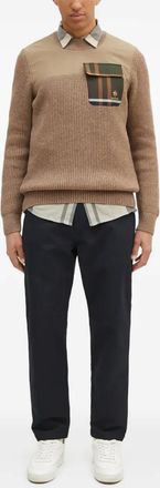 Baracuta x Barbour Maglione a coste con tasche Miller - Marrone