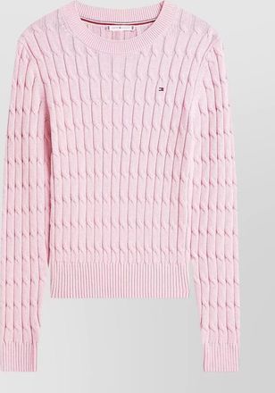 Tommy Hilfiger cable knit crew neck long sleeve sweater