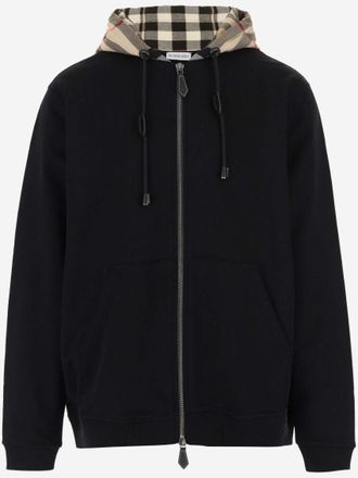 Burberry Black Check Hood Hoodie