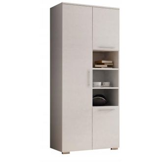 OEM Armadio Apollo, Appendiabiti, Mensola, 80 Cm, Bianco, Opaco