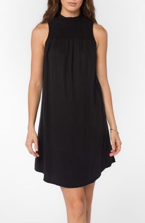 Velvet Heart Smocked Sleeveless Shift Dress in Black at Nordstrom Rack, Size X-Small
