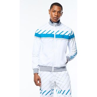 Sergio Tacchini Quadretto Track Jacket in Brilliant White at Nordstrom, Size Xxx-Large