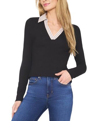CeCe by Cynthia Steffe Cece Knit Polo Top