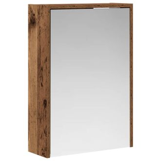 vidaXL Armario Con Espejo De Ba&ntilde;o Madera Vieja 43 X 16 X 62.5 Cm Vidaxl