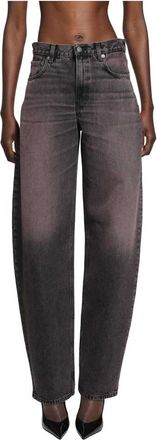 Haikure Jeans, Dames, Zwart, W24, Loose-fit Jeans