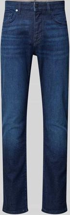 Boss Orange by Hugo Boss BOSS Orange Slim Fit Jeans aus Baumwoll-Mix Modell DELAWARE in Dunkelblau, Größe 30/32